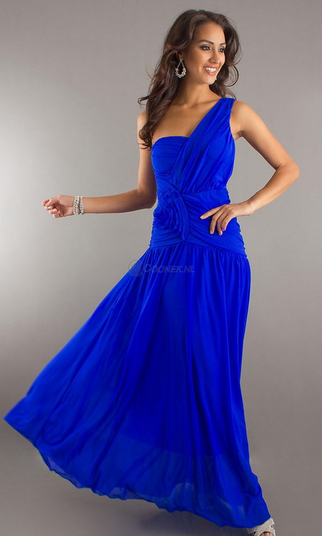 Blauwe jurk