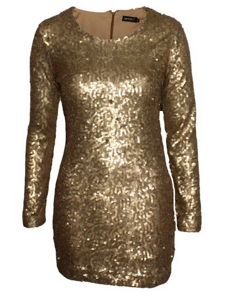 Jurk pailletten goud jurk-pailletten-goud-71