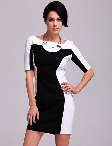 Jurken zwart wit jurken-zwart-wit-87-14