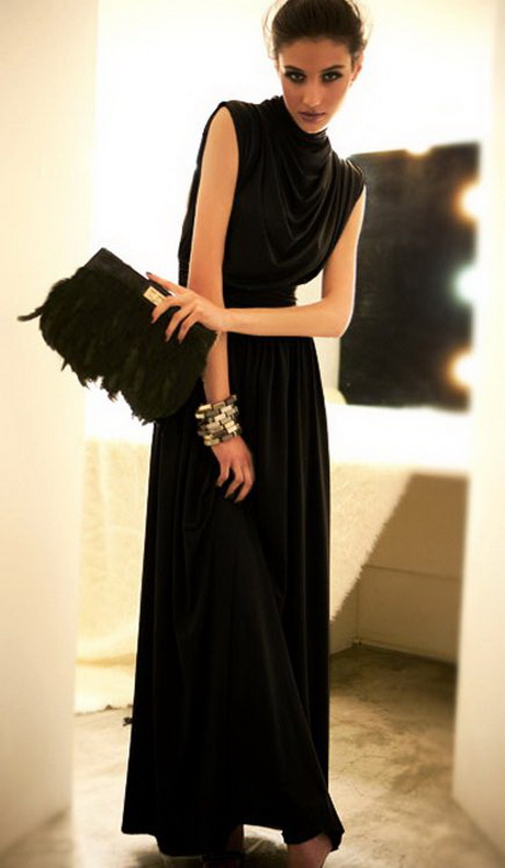 Lange jurk zwart lange-jurk-zwart-09-2