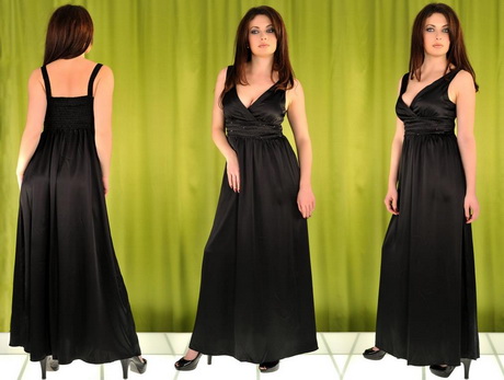 Lange zwarte jurk