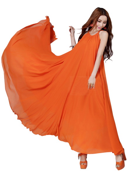 Oranje lange jurk oranje-lange-jurk-95-16
