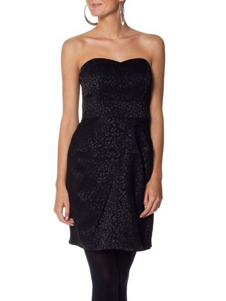 Strapless jurk zwart strapless-jurk-zwart-99-10