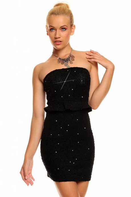 Strapless jurk zwart strapless-jurk-zwart-99