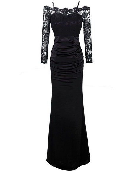 Zwart jurk lange mouw zwart-jurk-lange-mouw-75-6