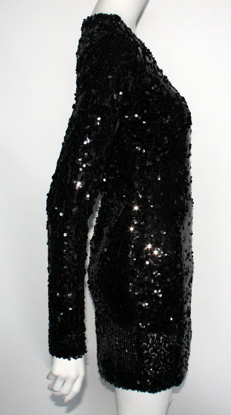 Zwart pailletten jurkje zwart-pailletten-jurkje-46-14