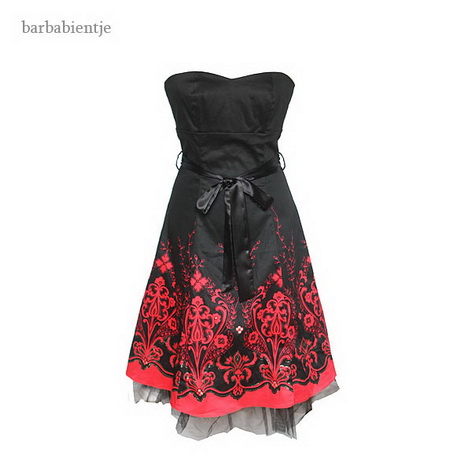 Zwart rode jurk zwart-rode-jurk-66-16