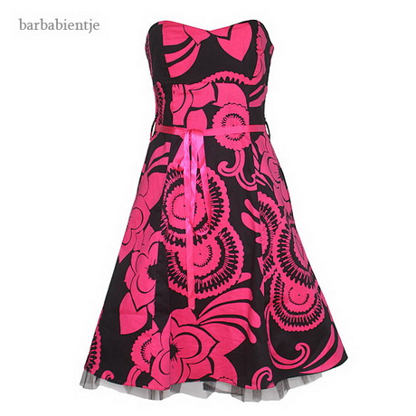 Zwart roze jurk zwart-roze-jurk-15-8