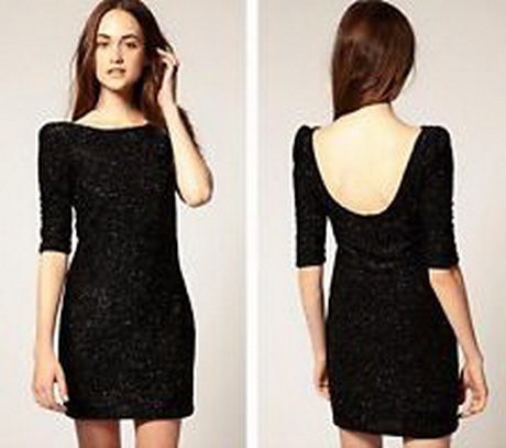 Zwarte glitter jurk zwarte-glitter-jurk-49-15
