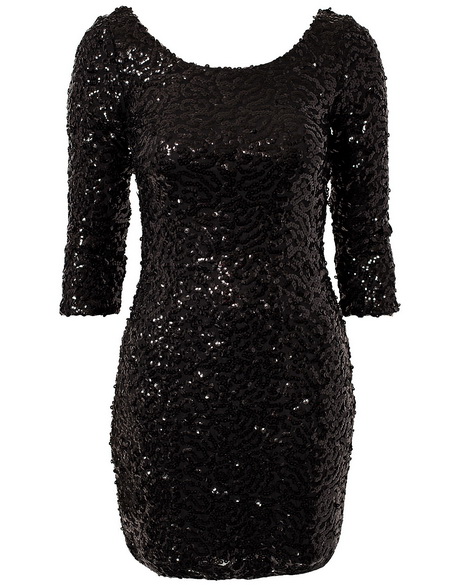 Zwarte glitter jurk zwarte-glitter-jurk-49-5
