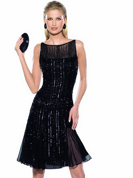 Zwarte glitter jurk zwarte-glitter-jurk-49-7