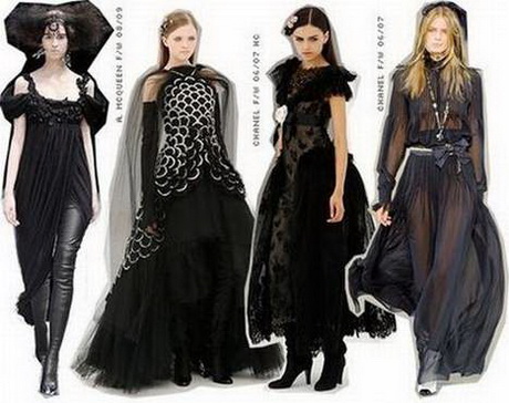 Zwarte gothic jurk zwarte-gothic-jurk-61-11