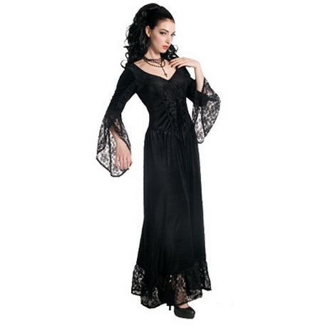 Zwarte gothic jurk zwarte-gothic-jurk-61-3