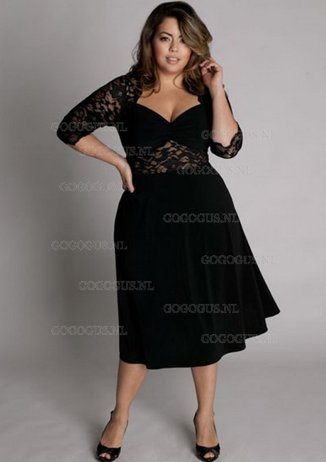 Zwarte jurk grote maten zwarte-jurk-grote-maten-93-8