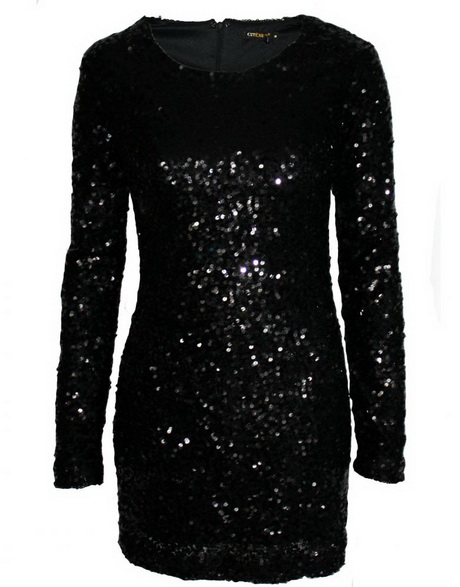 Zwarte pailletten jurk zwarte-pailletten-jurk-72