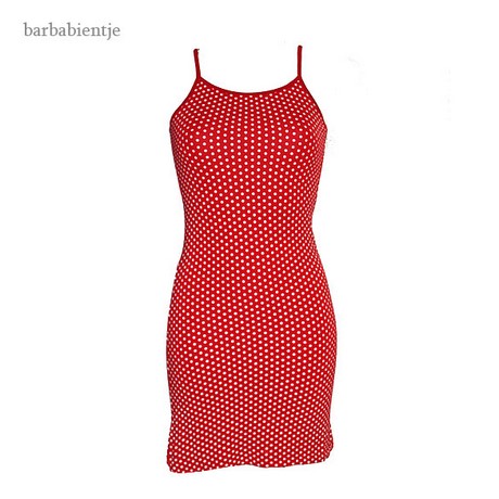 Jurk rood met witte stippen jurk-rood-met-witte-stippen-65_4