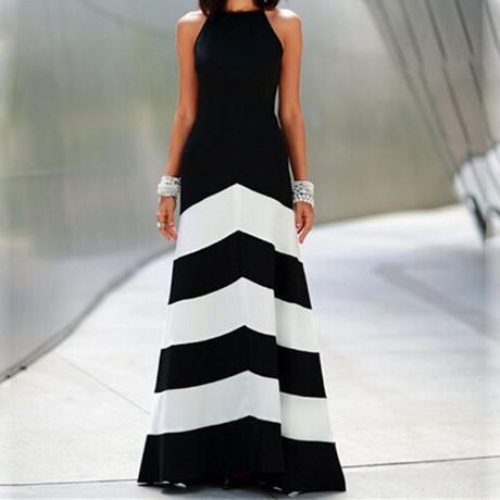 Lange jurk zwart wit lange-jurk-zwart-wit-20_12