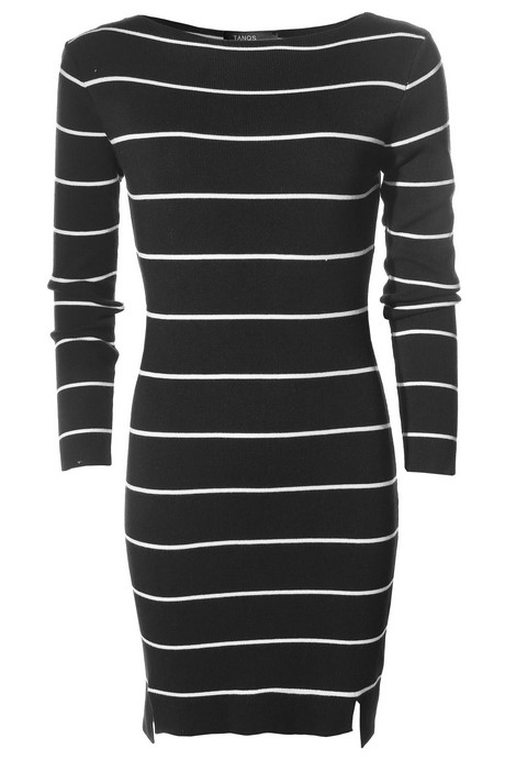 Zwart wit streep jurk zwart-wit-streep-jurk-04