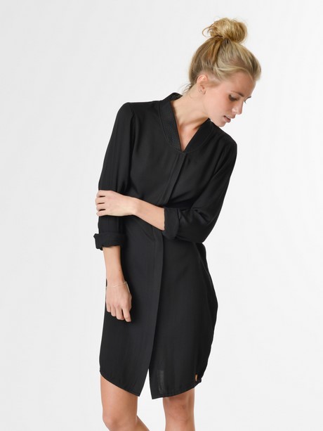 Zwarte blouse jurk zwarte-blouse-jurk-17