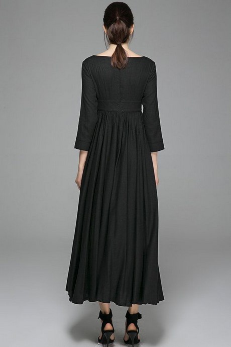 Zwarte linnen jurk zwarte-linnen-jurk-26_14