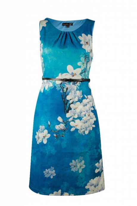 Blauwe jurk met bloemen blauwe-jurk-met-bloemen-77_12