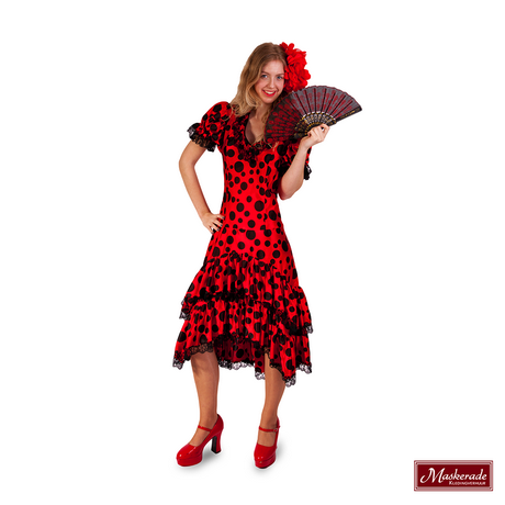 Rode jurk met stippen rode-jurk-met-stippen-89