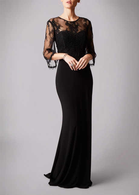 Gala jurk zwart lang