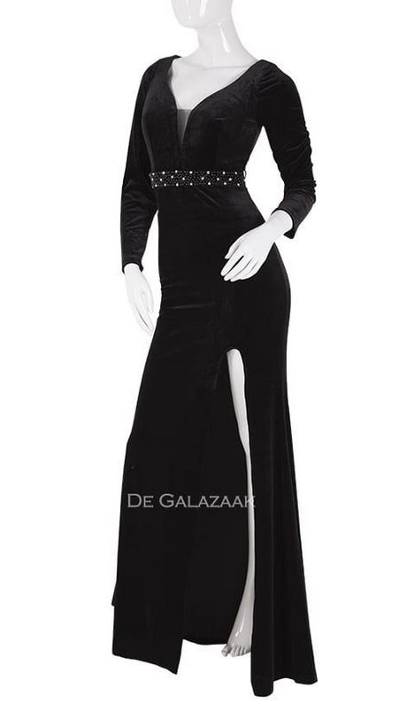 Lange zwarte gala jurk lange-zwarte-gala-jurk-98_7