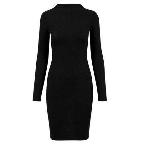 Zwarte jurk met korte mouwen zwarte-jurk-met-korte-mouwen-04_6