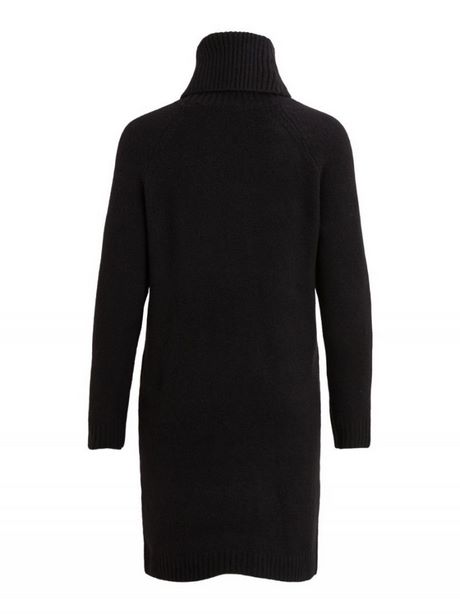 Gebreide jurk zwart met col gebreide-jurk-zwart-met-col-78_4