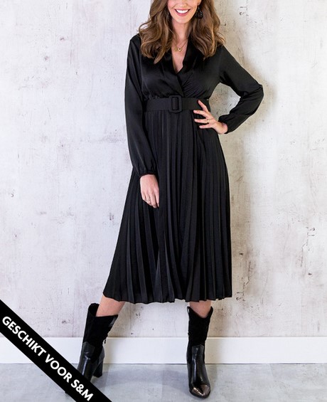 Zwarte plisse jurk zwarte-plisse-jurk-66