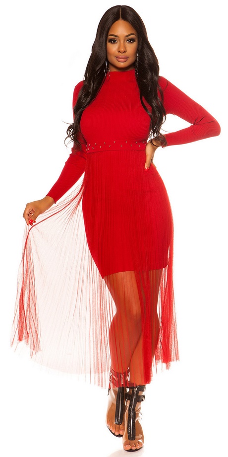 Chiffon jurk rood chiffon-jurk-rood-30_14