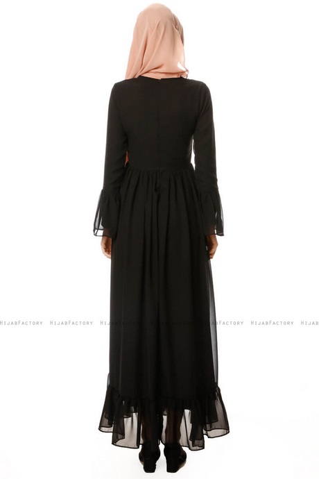 Chiffon jurk zwart chiffon-jurk-zwart-64_10