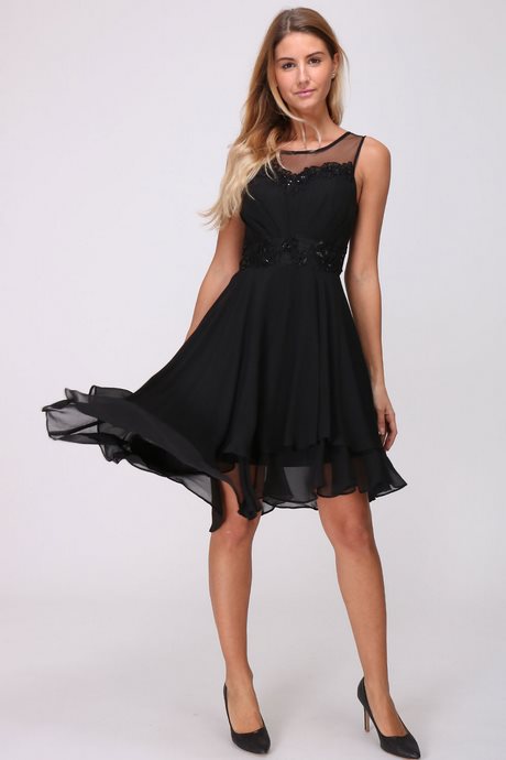 Chiffon jurk zwart chiffon-jurk-zwart-64_11