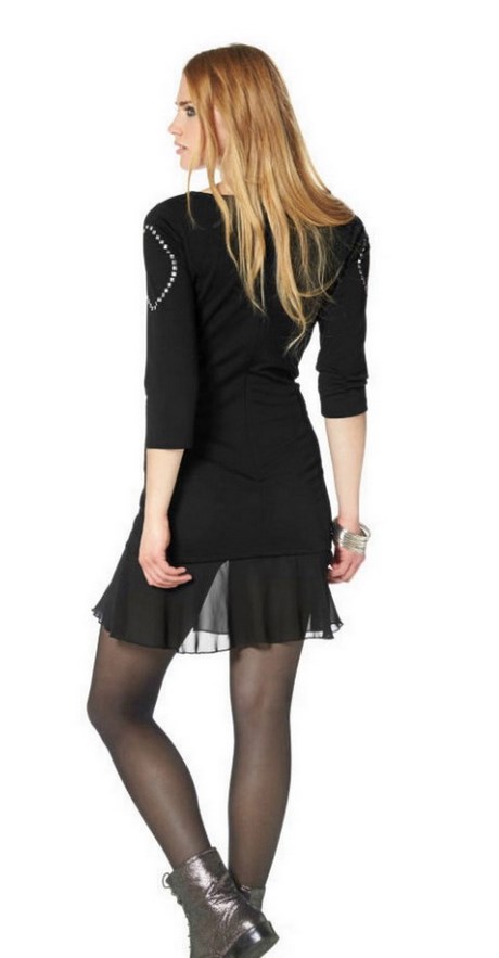 Chiffon jurk zwart chiffon-jurk-zwart-64_17