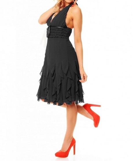 Chiffon jurk zwart chiffon-jurk-zwart-64_4