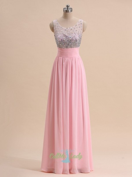 Roze chiffon jurk roze-chiffon-jurk-54_14