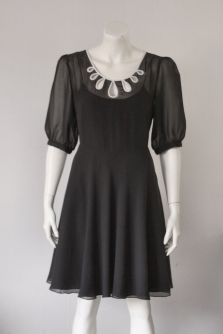 Zwarte chiffon jurk zwarte-chiffon-jurk-23_16