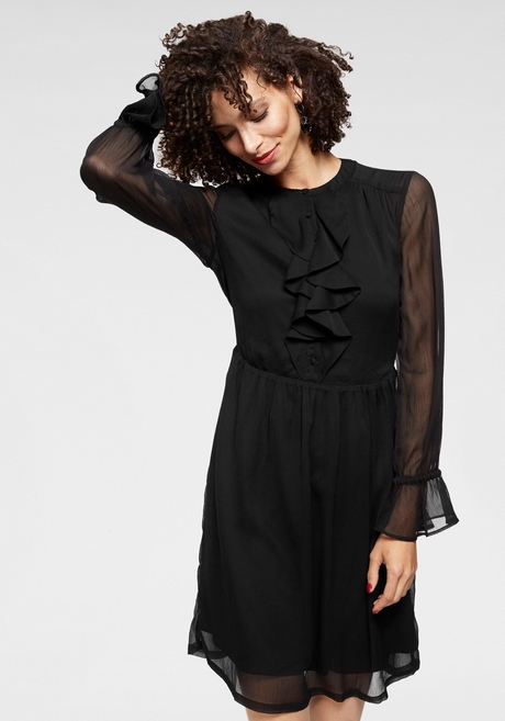 Zwarte chiffon jurk zwarte-chiffon-jurk-23_17