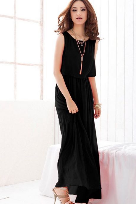 Zwarte chiffon jurk zwarte-chiffon-jurk-23_4