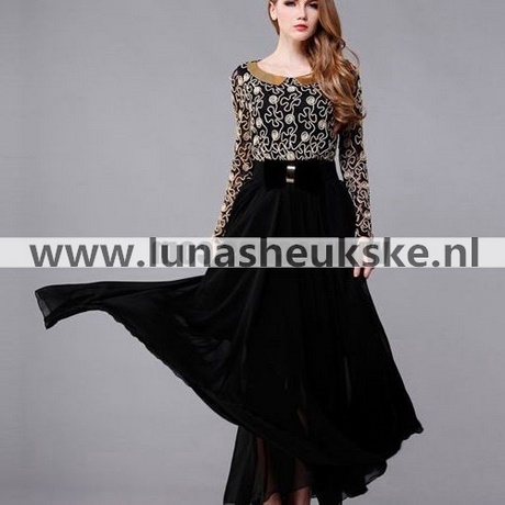 Lange zwarte jurk met kant lange-zwarte-jurk-met-kant-71_8