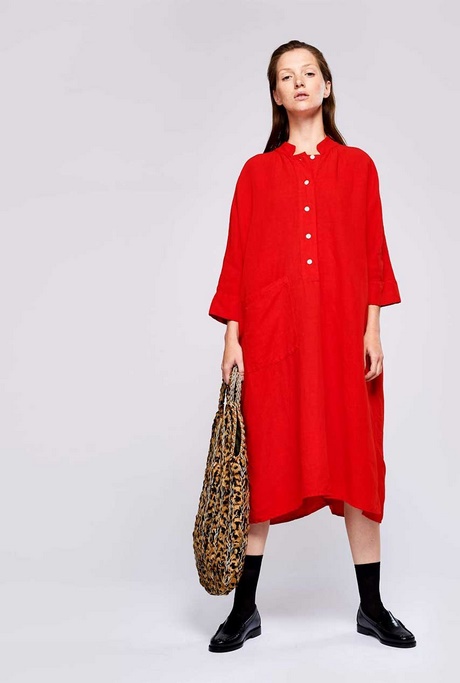 Rode linnen jurk rode-linnen-jurk-81_14