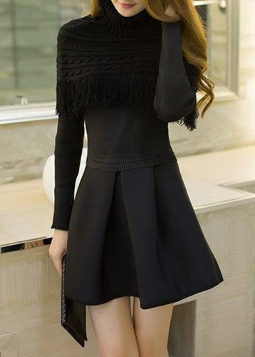 Zwarte coltrui jurk zwarte-coltrui-jurk-75_16