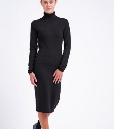 Zwarte gebreide jurk met col zwarte-gebreide-jurk-met-col-31_5