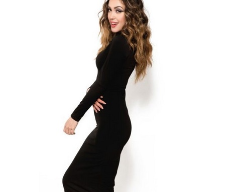 Zwarte lange mouwen jurk zwarte-lange-mouwen-jurk-97_8