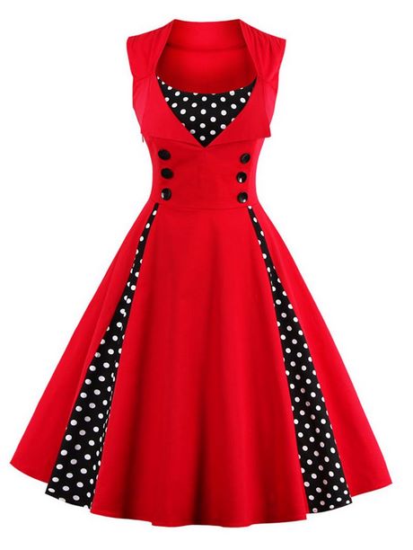 Rode polkadot jurk rode-polkadot-jurk-49_15