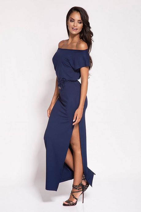 Lange blauwe jurk met split lange-blauwe-jurk-met-split-26