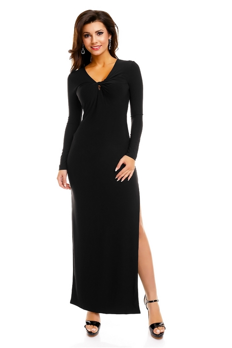 Zwarte lange jurk met split zwarte-lange-jurk-met-split-14_17
