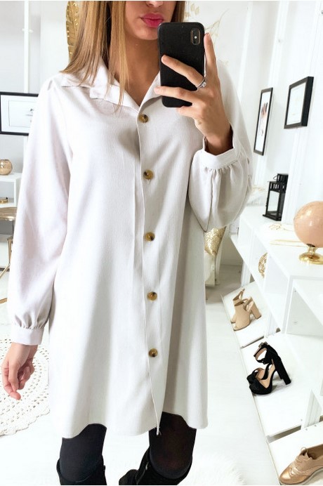 Oversized witte blouse jurk oversized-witte-blouse-jurk-99_4