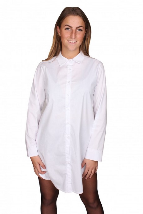 Witte lange blouse jurk witte-lange-blouse-jurk-77_8
